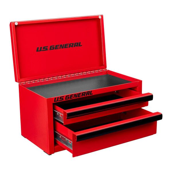 Mini Steel Toolbox, Red