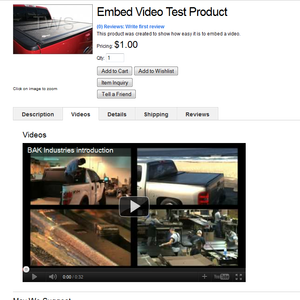 Embed Video Test Product