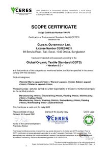 GOTS Certificate