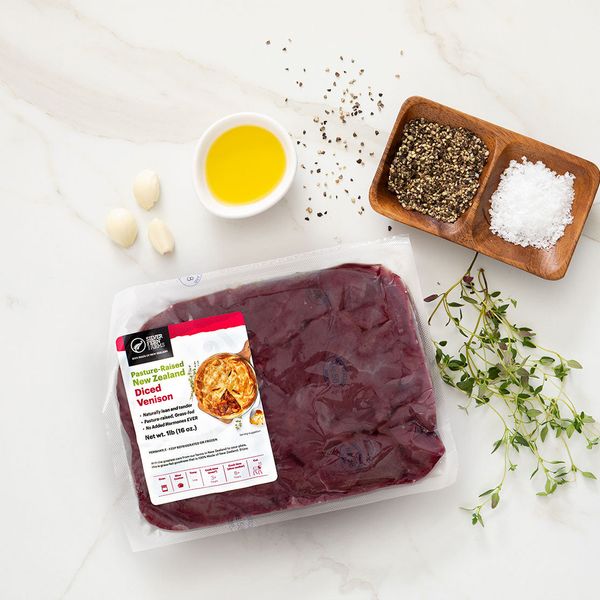 Buy NZ Diced Venison Meat - 16oz Pack