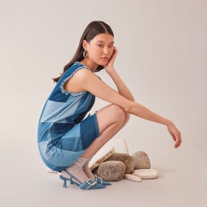 Denim Dress and Shoes