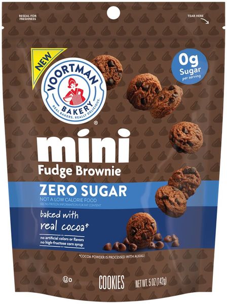 Zero Sugar Mini Fudge Brownie Cookies