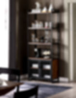 Industrial Style Bookcase| 3 Tiers Shelving & Open Door Compartment