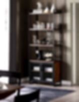Industrial Style Bookcase| 3 Tiers Shelving & Open Door Compartment