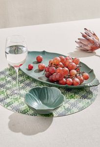 Gothic Seramik Servis Kasesi Yeşil