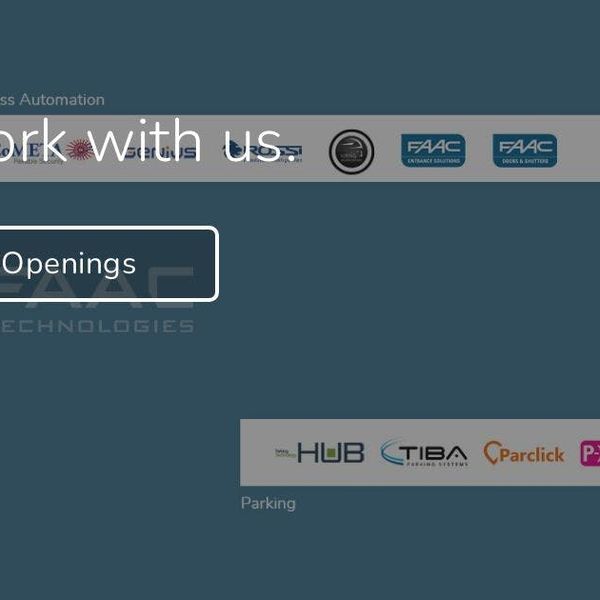 Access Automation, Gate and barrier automation, automatic pedestrian entrances, industrial doors, motors for roller shutters and awnings, parking solutions, and access control systems