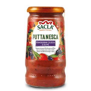 Puttanesca – cherry tomatoes and olives (350g)