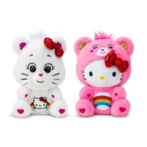 Care Bears™ – Hello Kitty Loves Cheer Bear 10″ Collectible Care Bears Plush 2-Pack
