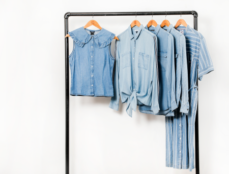 women denim shirt