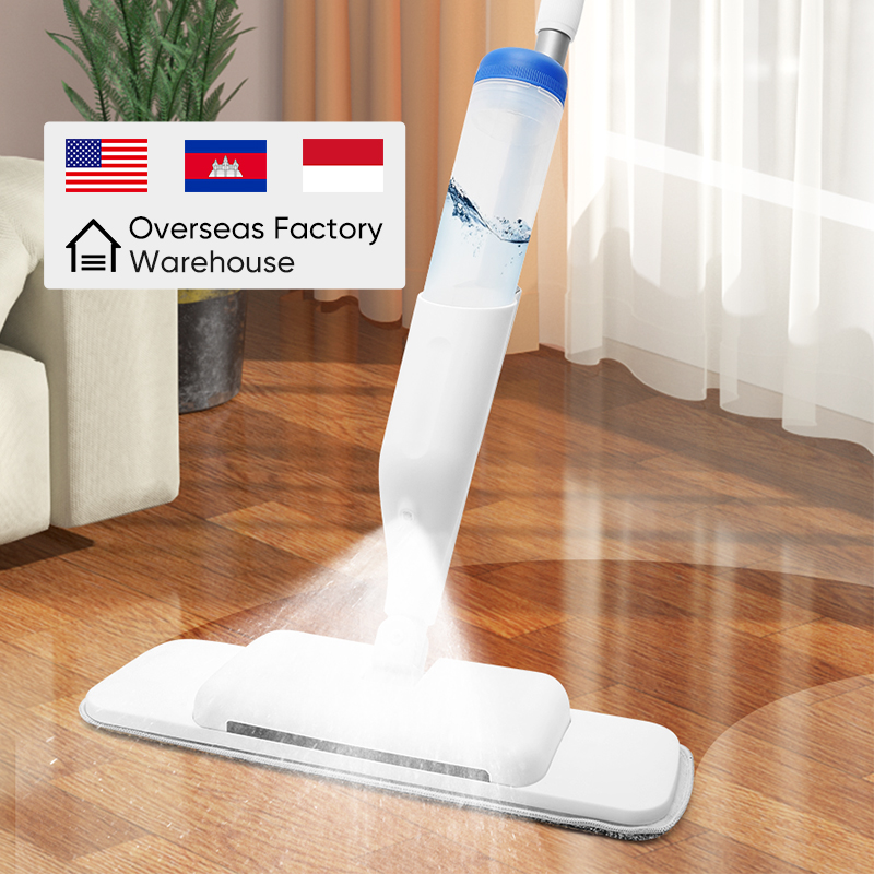 Overseas Factory Broom and Mops 3 in 1 Spray Mop Cleaner Floor Cleaning Microfiber Flat Mop Sweeper for Floor Cleaning