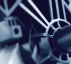 Precision-engineered thermoplastic component undergoing quality inspection