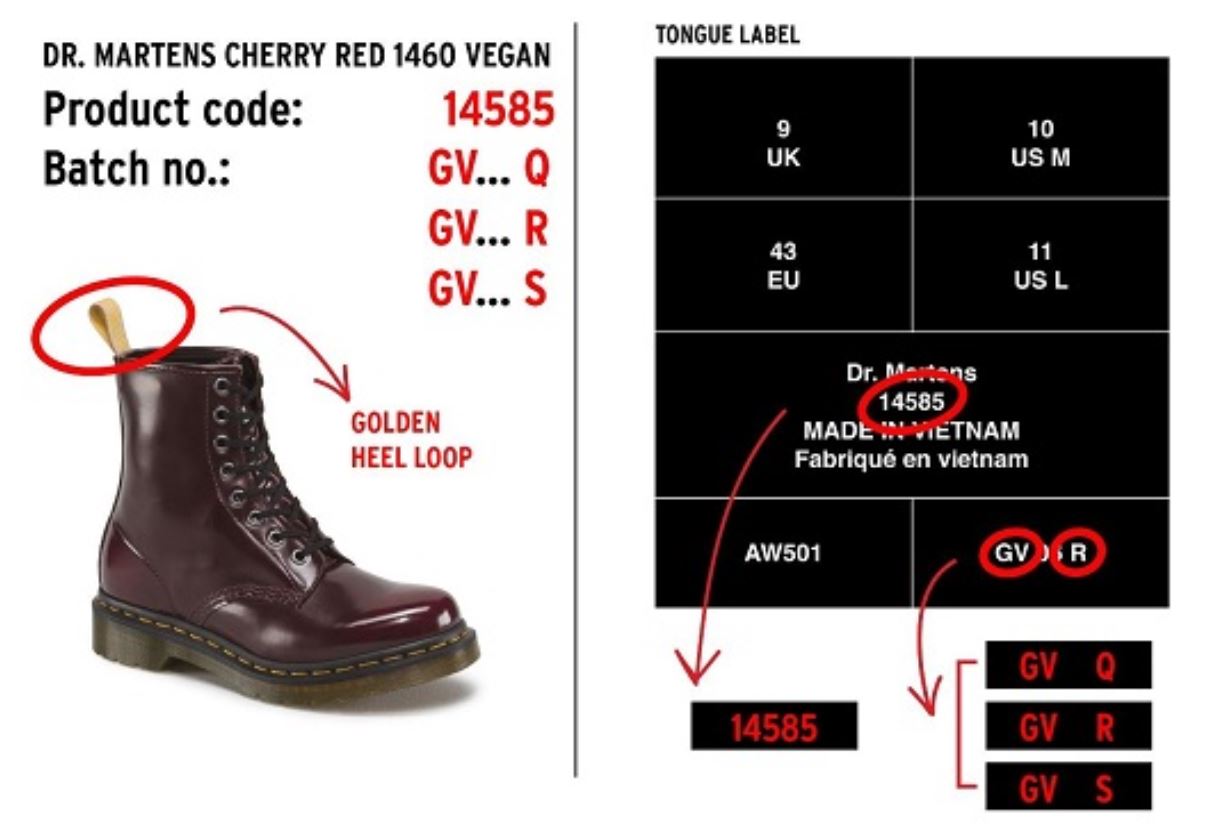 1460 Vegan boot Cherry Red