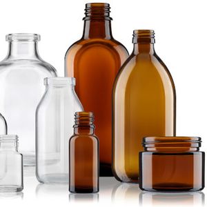 Pharmaceutical packaging made of glass