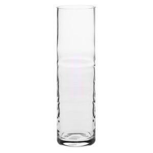 Minimalist Cylindrical Vase, Vertical Optic - 15.3 in (39cm) Height - Handmade - B2B Wholesale Offer - Home Decor - Krosno Glass