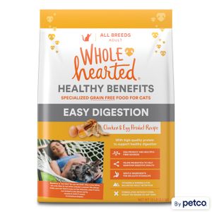 WholeHearted Healthy Digestion Chicken and Egg Product Recipe Dry Cat Food
