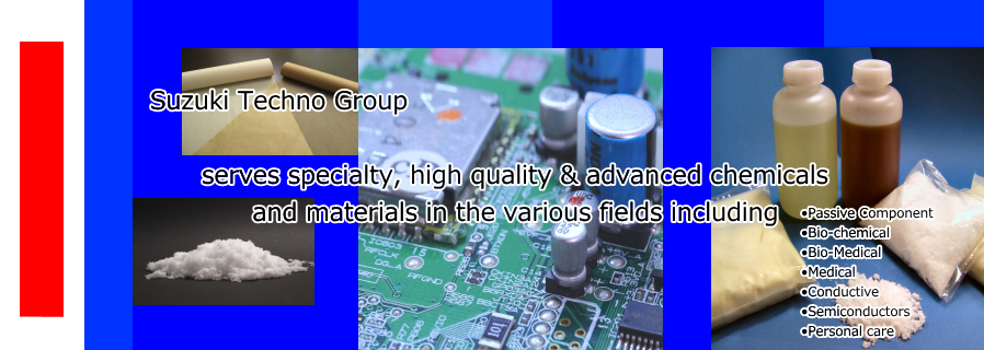 specialty chemicals, raw materials, component parts, and capacitors