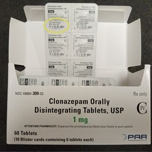 Clonazepam Orally Disintegrating Tablets, USP