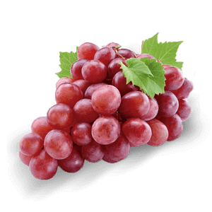 Uvas rojas sin semillas