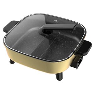 6L square Mandarin duck electric hotpot DHG061