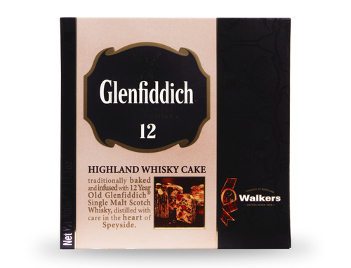 Boxed Glenfiddich Whisky Cake