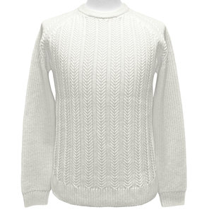 New Men's Fashionable Custom Wool Cashmere Knitted Cable  Pullover  Long Sleeve Crew Neck of Sweater