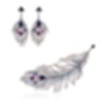 Feather Jewelry Design Showpiece