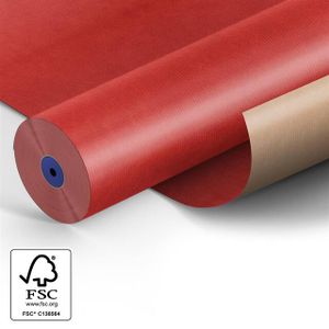 Papier: 75cm br.gestr. kraft 50gr Fond taupe 210m.