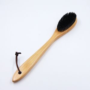 Best Selling Natural Wood Factory Wholesale Custom Logo Wooden Soft Horse Hair Clothes PP Soft Brush Coat Hat Cleaning Brush