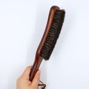Factory Wholesale Long Handle Hotel Felt Horse Hair Wooden Durable Dust Remover Coat Brush Lint Cleaning Brush Hat Coat Brush