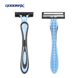 Professional Wholesale Face Shaving Razor Triple Blade Disposable Safety Razor
