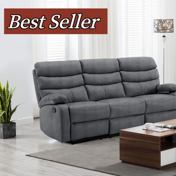Recliner Sofa Set，Living Room Furniture Sets， Recliner Couch Set for Living Room/Office/Theater Seating8018