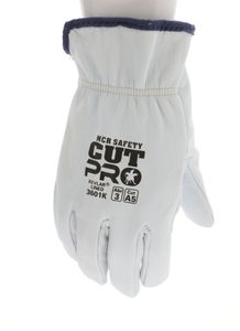 Goatskin Leather Drivers Work Gloves Kevlar