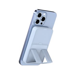 Custom Built In Foldable Kickstand Smart Watch Charger Pack Mobile Phone Magnetic Wireless Power Bank 10000mAh Portable