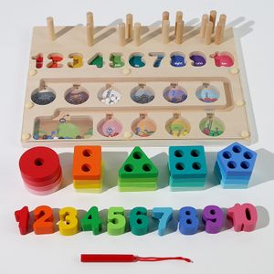 Wooden Magnetic Color And Number Maze Board Counting Game Montessori Block Color Sorting Puzzles For Toddler Educational Toys