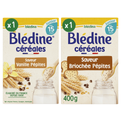 Blédine Junior - Vanille Pépites & Briochée Pépites - Lot x2