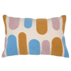 Abstract Tufted Lumbar Pillow
