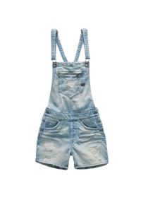 Denim Dungaree Shorts