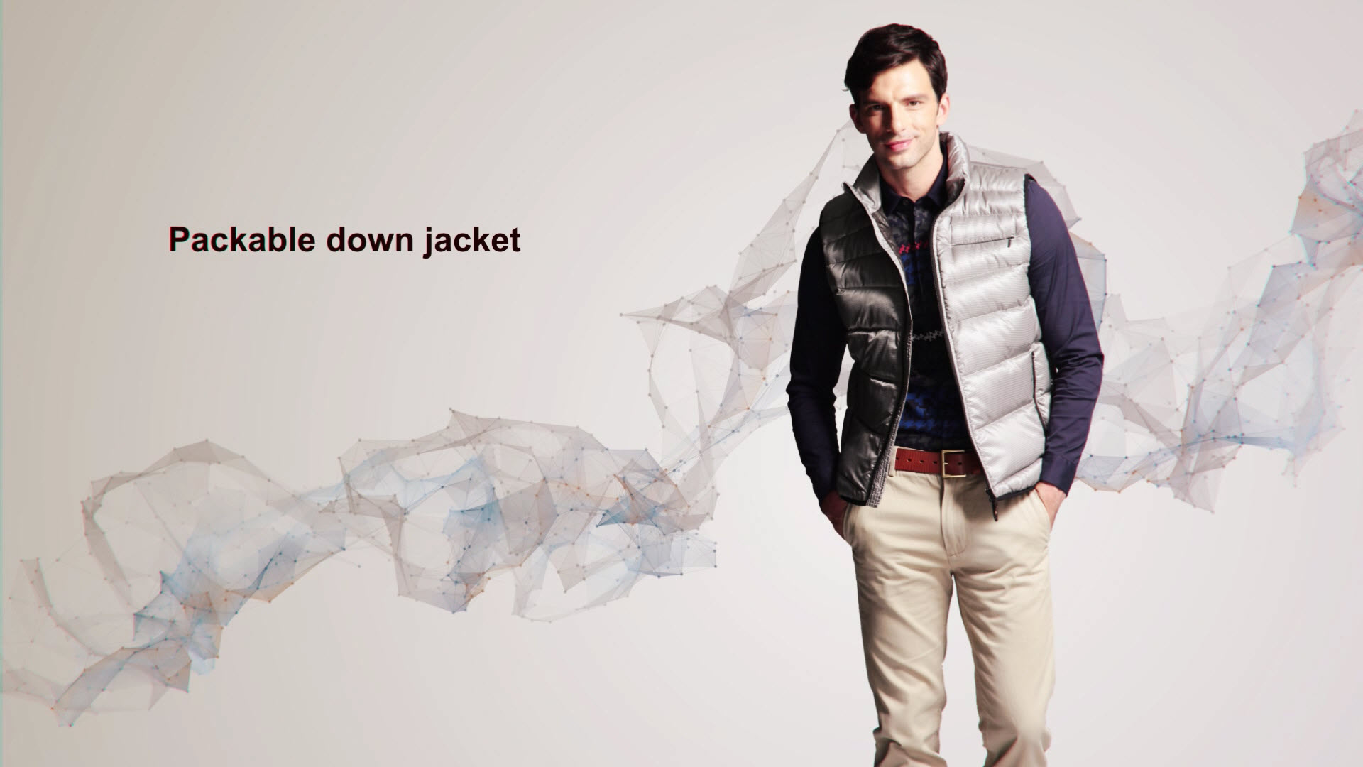 Packable down jacket