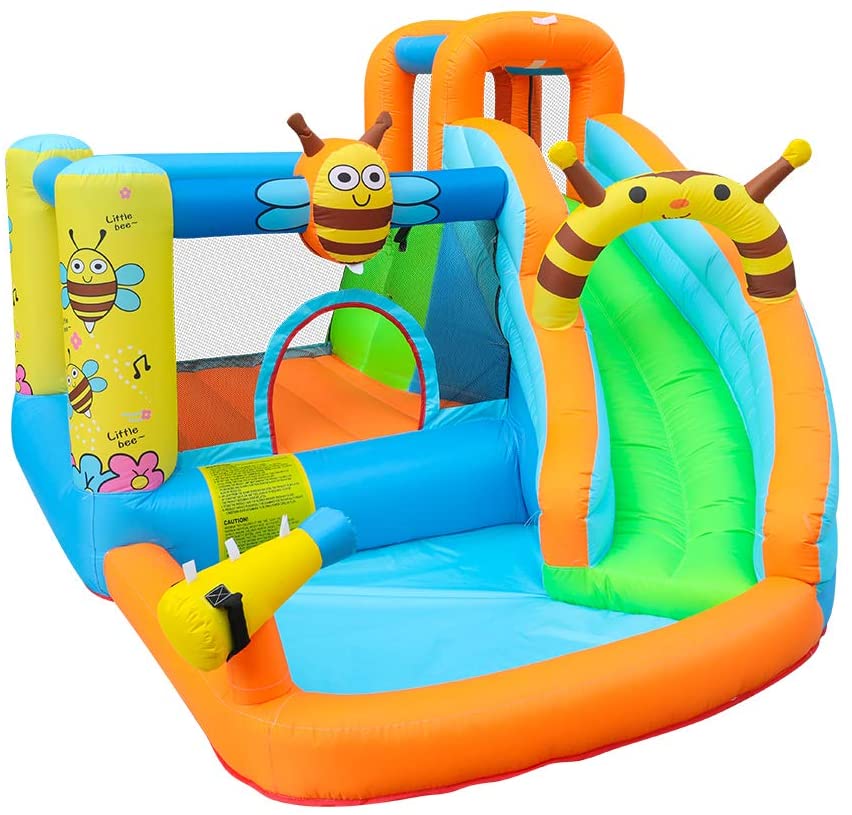 Bee Inflatable Water Slide With Bouncer