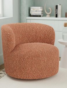 Plush Boucle Blush Chair