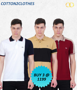 Buy _3_T-shirt | C2C_POLO_1199_Combo_multi_color