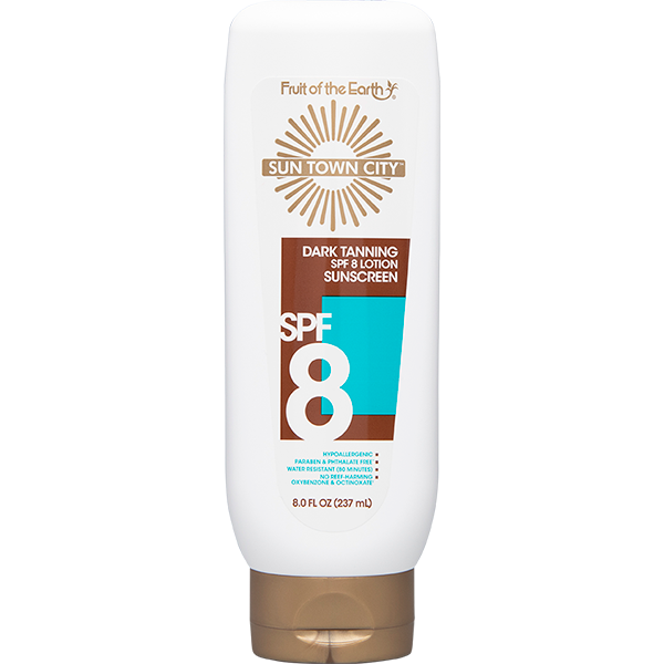 Sun Town City SPF 8 Tanning Lotion 8 oz
