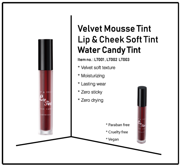 Velvet Mousse Tint Lip & Cheek Soft Tint Water Candy Tint