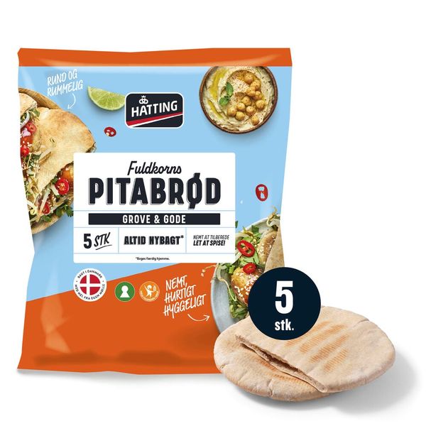 Fuldkorns Pitabrød