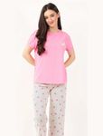 Women's Cotton T-shirt and Pajama Set
