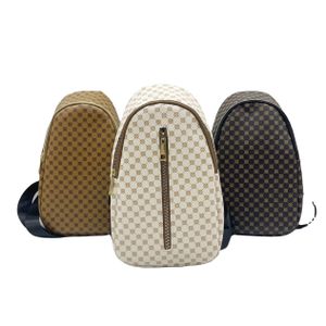 SEDEX Factory Wholesale PU Stylish Waterproof One-Shoulder Pack Mens Bags Chest Shoulder Waist Bag
