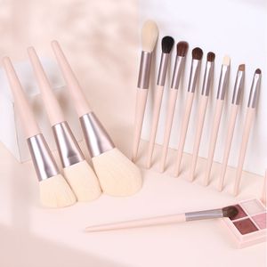 Professional 12 Pcs Vegan Cruelty  Soft Bristles Hair makeup cosmetic brush set