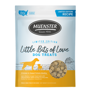 Limited Edition Freeze-Dried Little Bits of Love - Chicken & Sweet Potato Medley Dog Treats