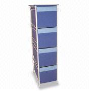 26 x 39 x 94cm Drawer Chest with Wire Frame, Durable Organizer for Closet