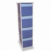 26 x 39 x 94cm Drawer Chest with Wire Frame, Durable Organizer for Closet